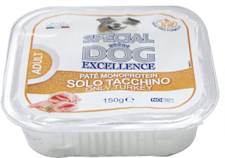 Patè monoproteico per cani con tacchino  SPECIAL DOG EXCELLENCE