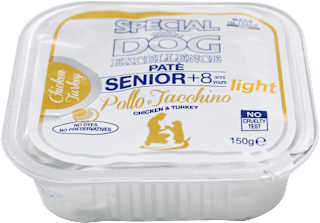 Patè per cani senior con pollo e tacchino SPECIAL DOG EXCELLENCE