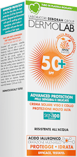 Crema solare viso e collo SPF50+ DERMOLAB