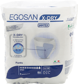 Pants incontinenza iper taglia M EGOSAN X-DRY