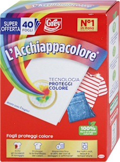 L’Acchiappacolore fogli proteggi colore Grey