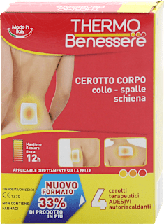 Benessere Cerotti autoriscaldanti per collo, spalle e schiena THERMO THERAPY