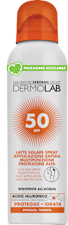 Latte solare spray viso e corpo SPF50 DERMOLAB