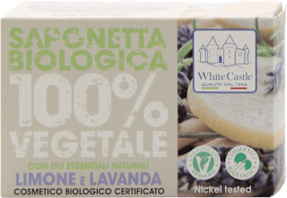 Sapone solido biologico vegetale limone e lavanda  White Castle