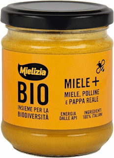 Preparazione a base di miele millefiori, polline e pappa reale Miele+ Mielizia BIO