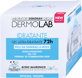 Crema-gel ultra idratante 72h con acido ialuronico DERMOLAB
