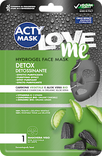 Hydrogel Maschera detossinante con carbone vegetale e camomilla bio ACTY MASK