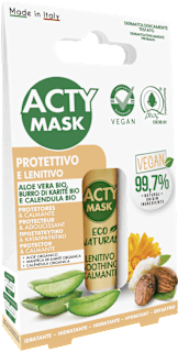 Balsamo labbra lenitivo con aloe vera bio e calendula bio ACTY MASK