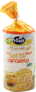Matt Gallette di mais con curcuma Matt