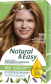 Colore Permanente Nutriente Biondo Scuro Dorato Naturale 555 Natural & Easy