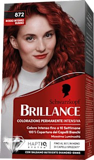 Colorazione permanente rosso rubino intenso Schwarzkopf Brillance