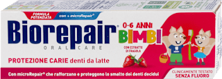 Dečja pasta za zube, jagoda, od 0 do 6 godina Biorepair