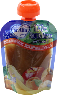 Purea di 100% frutta mista Mellin