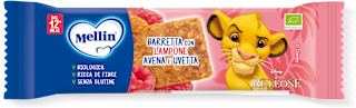 Barretta con lampone, avena e uvetta Mellin