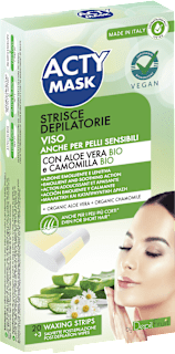 Strisce depilatorie viso Aloe ACTY MASK