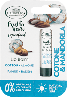 frutta Viva superfood balzam za usne Pamuk + Badem L'ANGELICA