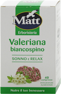 Integratore alimentare Valeriana biancospino Sonno e Relax Matt
