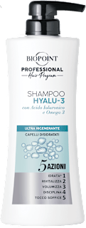Shampoo Hyalu-3 con Acido Ialuronico e Omega 3 BIOPOINT
