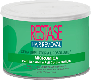Cera depilatoria liposolubile con micromica RESTASE