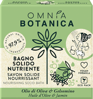 Bagno solido nutriente con olio di oliva e gelsomino OMNIA BOTANICA