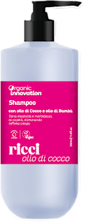 Shampoo ricci con olio di cocco e bambù Organic Innovation