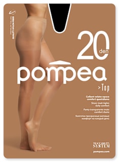 Дамски чорапогащник TOP 20 DEN, цвят черен, 3-М Pompea