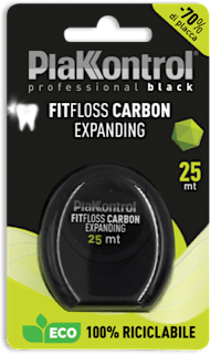 Filo interdentale Fit Floss Carbon 25m Plakkontrol