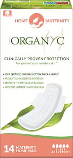 Einlagen für das Wochenbett mit Flügel Organyc