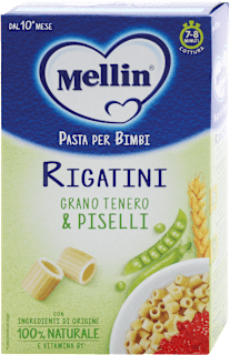 Rigatini di grano tenero e piselli Mellin