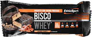 Beljakovinska ploščica Bisco Whey Caramel & Peanuts EthicSport