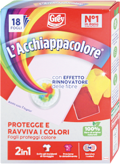 L’Acchiappacolore Protegge e Ravviva i Colori fogli proteggi colore Grey