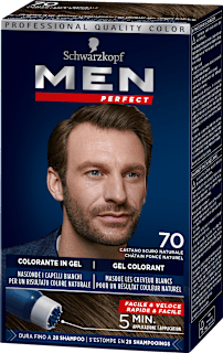 Colorante in Gel 70 Castano Scuro Naturale Schwarzkopf Men Perfect