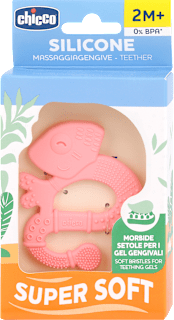 Super Soft roza grickalica za zube, 2+ mj. Chicco