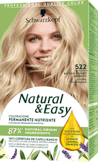 Colore Permanente Nutriente Biondo Chiaro Naturale 522 Natural & Easy