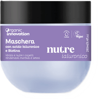 Maschera con acido ialuronico e biotina Organic Innovation