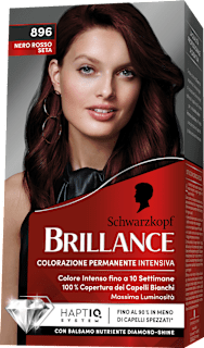 Colorazione permanente nero rosso seta Schwarzkopf Brillance