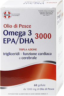 Olio di pesce omega 3 EPA/DHA 3000 Matt DIVISIONE PHARMA