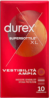 Preservativi supersottili xl vestibilità ampia durex
