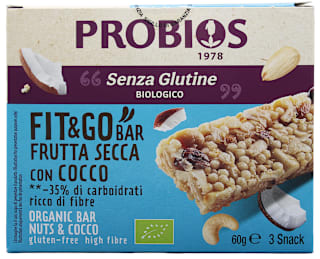 Barretta Fit&Go frutta secca con cocco PROBIOS