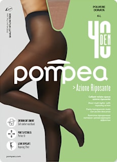 Чорапогащник Azione Riposante, Polvere Dorata 40 DEN, размер 4-L Pompea