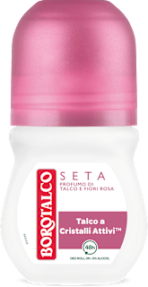 Deodorante roll-on seta talco e fiori rosa BOROTALCO