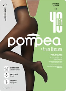 Чорапогащник Azione Riposante, Polvere Dorata 40 DEN, размер 3-М Pompea
