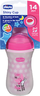 Lonček za pitje Shiny Cup 14m+, 266 ml, roza Chicco