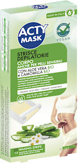 Strisce depilatorie corpo Aloe ACTY MASK