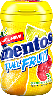 Kaugummi, Full Fruit, zuckerfrei (35 Stück) mentos