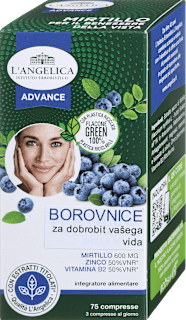 Prehransko dopolnilo borovnica - dodatek za dobrobit vašega vida L'ANGELICA