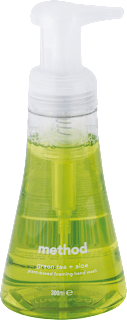 Tekuté penové mydlo Green Tea + Aloe vera method