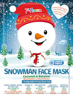 Maska za obraz v obliki krpice Snowman 7th Heaven