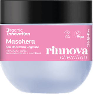 Maschera capelli con cheratina vegetale Organic Innovation