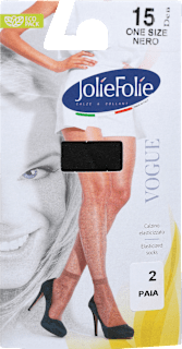 Nogavice Nero, DEN 15, črne (2 para) Jolie Folie